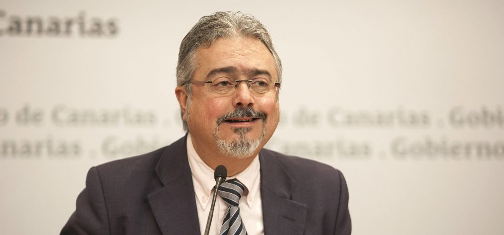 El portavoz del Gobierno de Canarias, Martín Marrero.