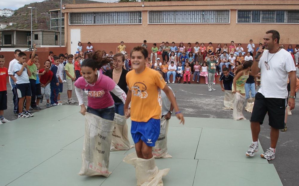 Escolares en San Isidro (Granadilla.