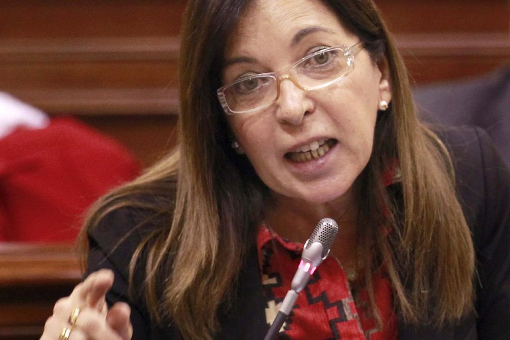 La consejera de Sanidad del Gobierno de Canarias, Brígida Mendoza,