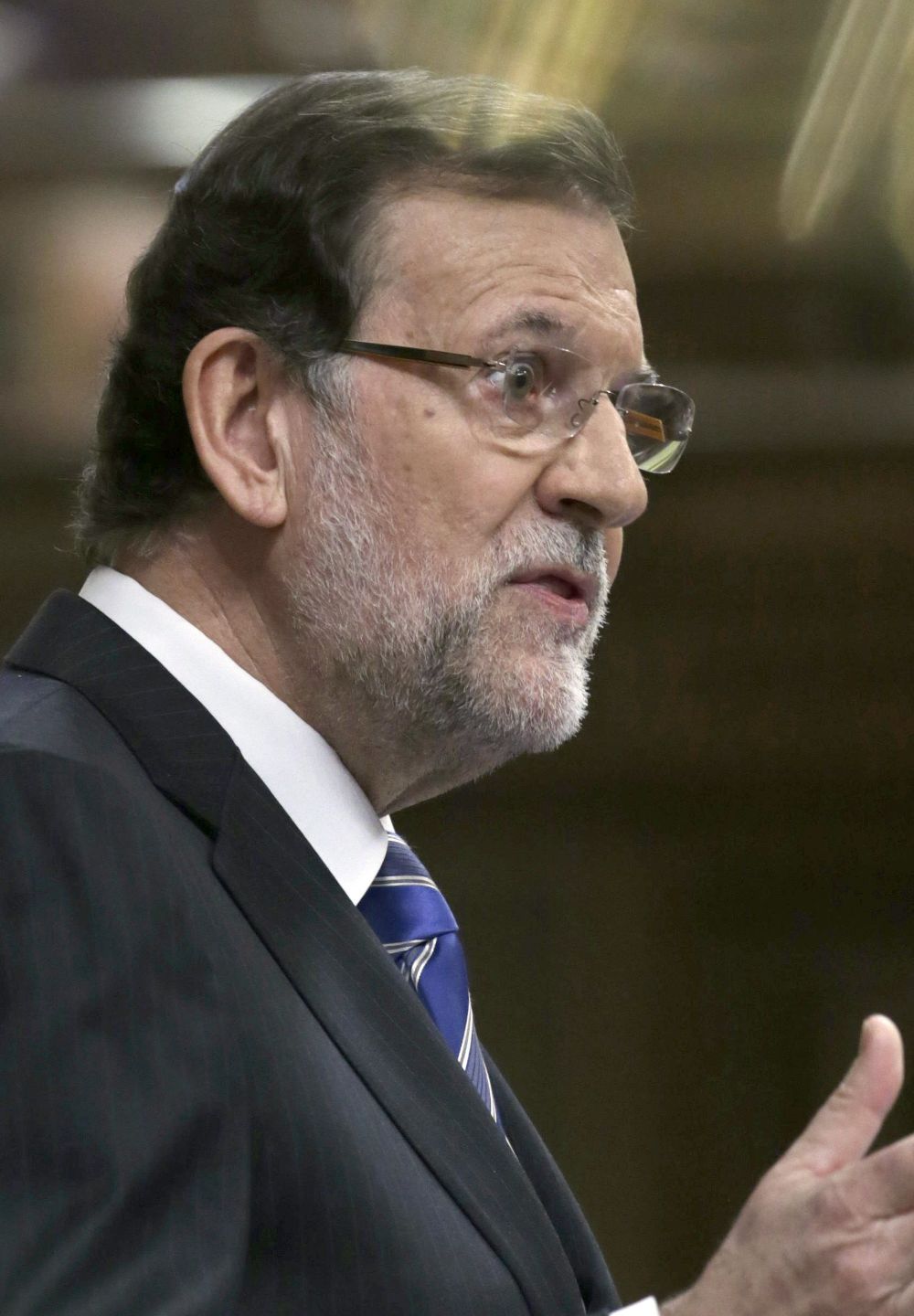 El presidente del Gobierno, Mariano Rajoy, durante su intervención.