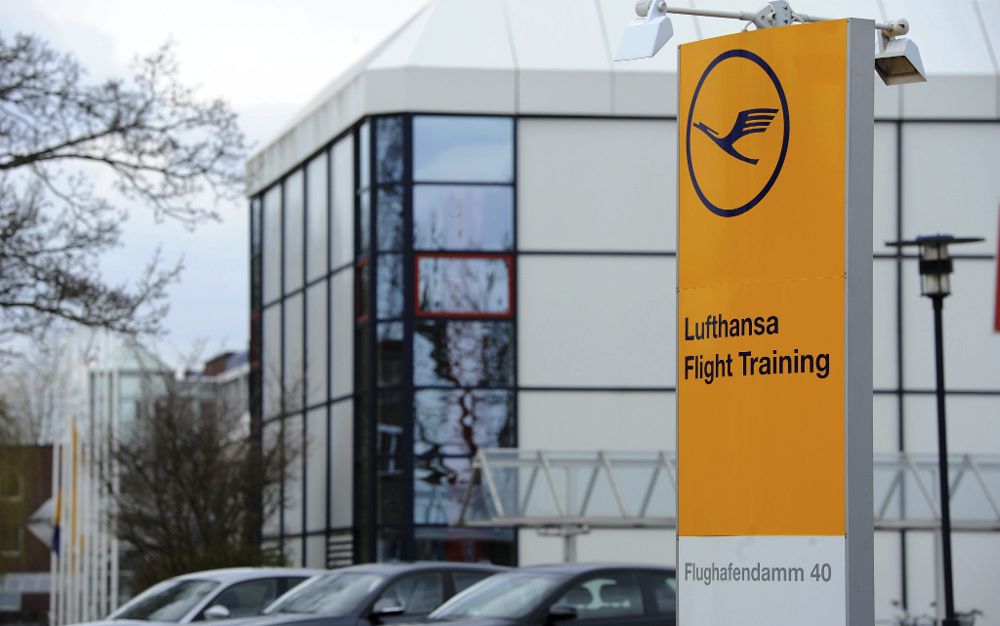 Vista del centro de entrenamientos de pilotos de las compañías Lufthansa y Germanwings en Bremen, Alemania.