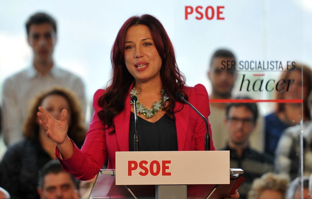 La candidata del PSOE a la Presidencia del Gobierno canario.