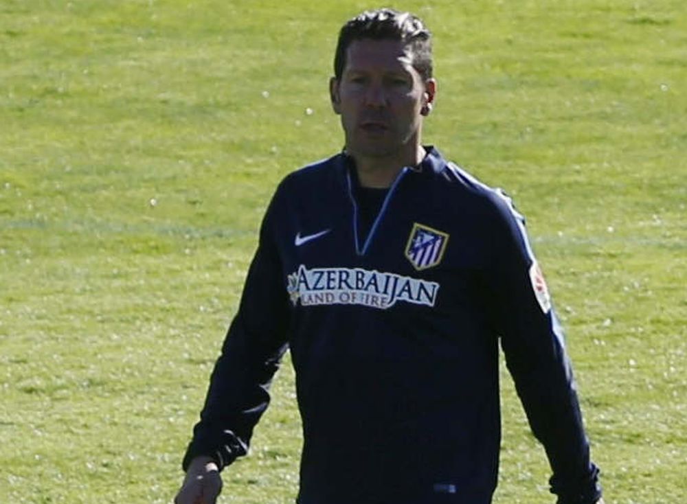 El entrenador argentino del Atlético de Madrid Diego Pablo Simeone.