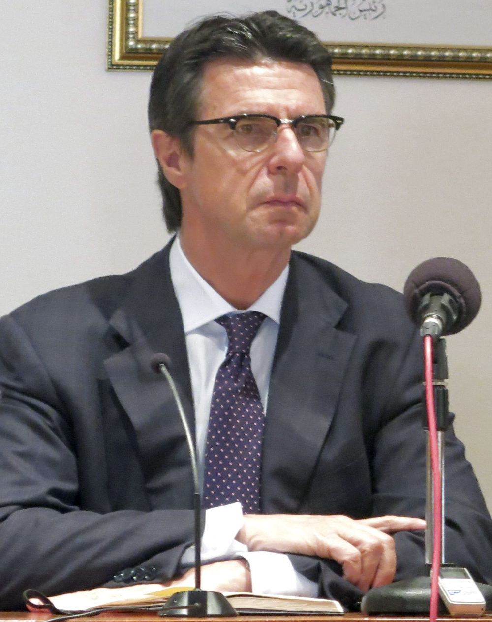 El ministro español de Industria, Energía y Turismo, José Manuel Soria.