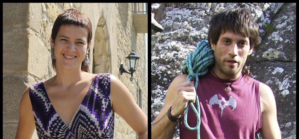 Fotografías facilitadas por las familias de la pareja de aragoneses, Mixel Pizarro e Isabel Ortiz, que se encuentran desaparecidos.