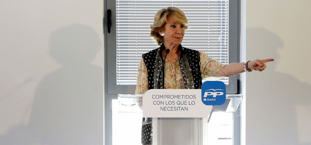 La candidata del PP a la Alcaldía de Madrid, Esperanza Aguirre.