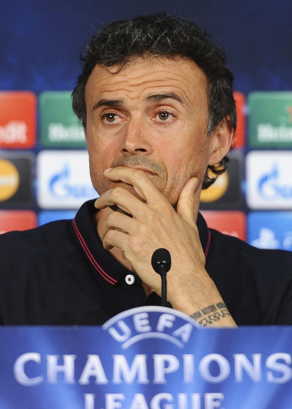 El entrenador del FC Barcelona, Luis Enrique Martínez,.