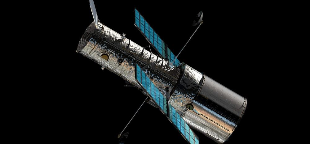 Imagen facilitada por la ESA de una recreación del telescopio espacial Hubble.