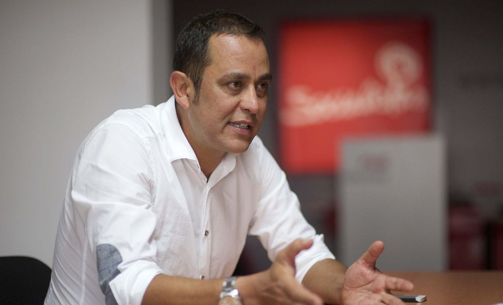 El candidato del PSOE al Cabildo de Fuerteventura, Blas Acosta, en declaraciones a Efe.