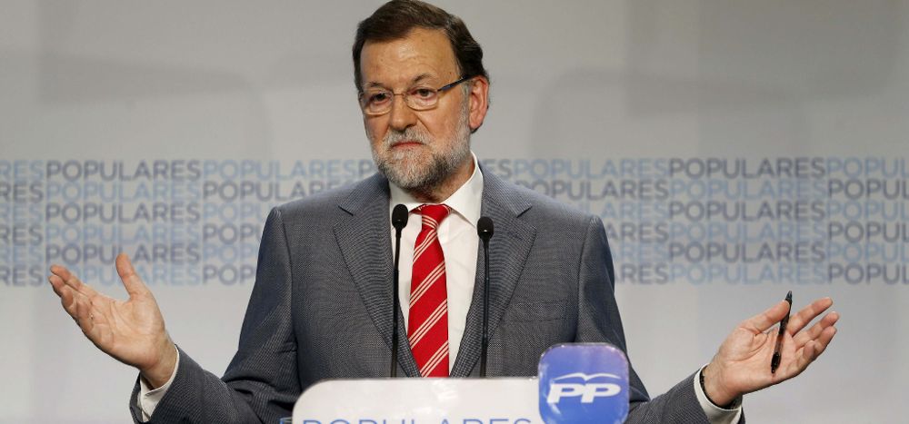 El presidente del Gobierno, Mariano Rajoy, durante la rueda de prensa ofrecida tras la reunión del Comité Ejecutivo Nacional del PP.