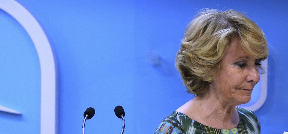 La presidenta del PP de Madrid y candidata a la Alcaldía de la capital, Esperanza Aguirre.