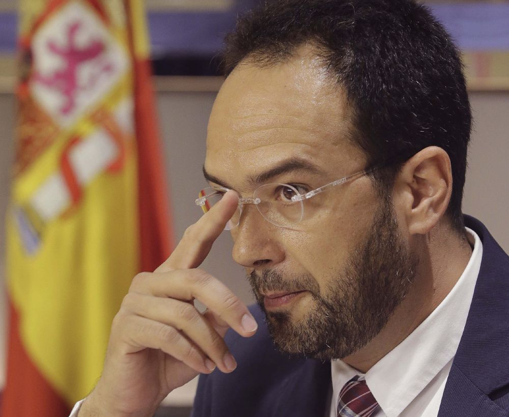 El portavoz del PSOE en el Congreso, Antonio Hernando. .