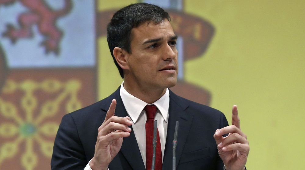 El candidato del PSOE a presidente del Gobierno, Pedro Sánchez.
