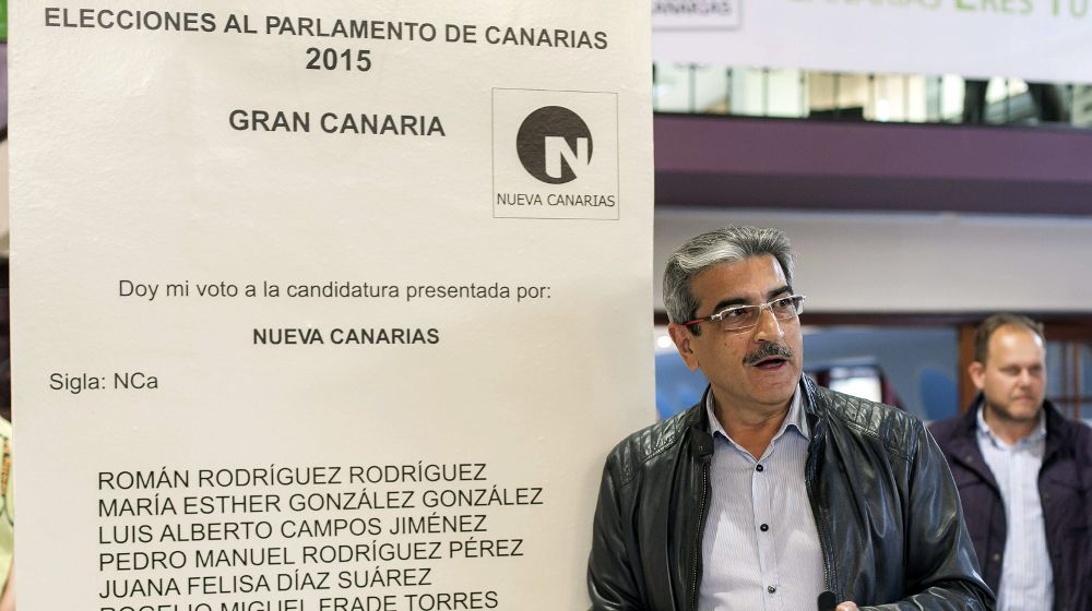 El candidato de Nueva Canarias a presidir el Gobierno de Canarias, Román Rodríguez.