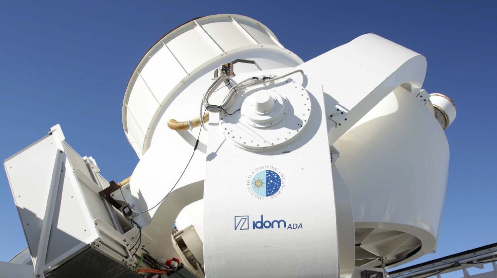 Instalaciones robóticas que forman parte del experimento hispanobritánico "Quijote" inauguradas hoy por el rey Felipe en el Observatorio del Teide, en Tenerife, del Instituto Astrofísico de Canarias (IAC).