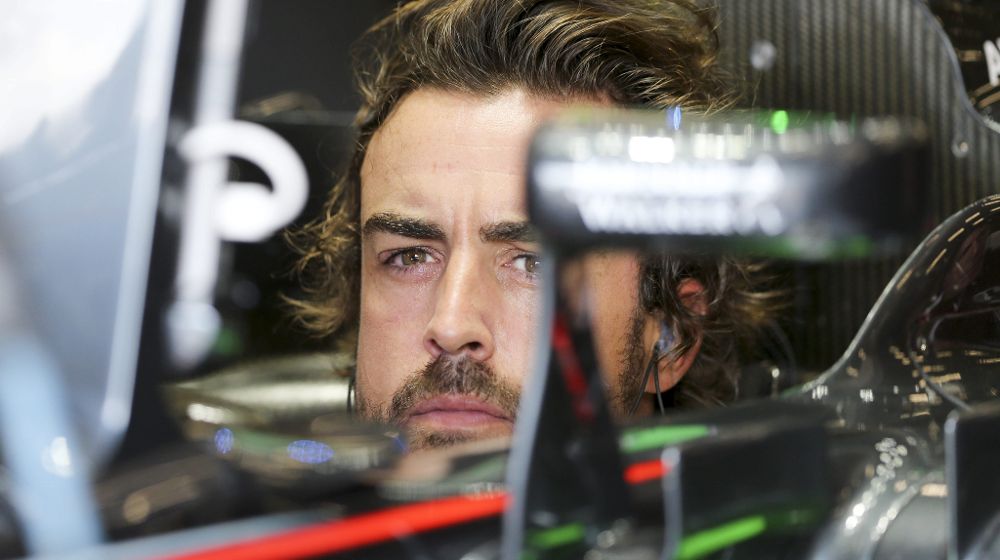 El piloto español de la escudería McLaren Honda de Fórmula Uno, Fernando Alonso.