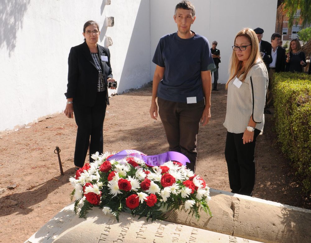 Homenaje de 2013 en el cementerio a la familia judía de los Barchilón.