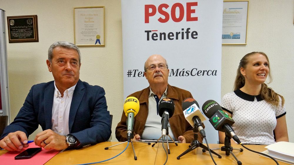 Aurelio Abreu, José Segura y Vanesa Rodríguez, ayer, en la rueda de prensa.