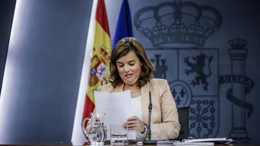 La vicepresidenta del Gobierno, Soraya Sáenz de Santamaría, ha dado cuenta del indulto.