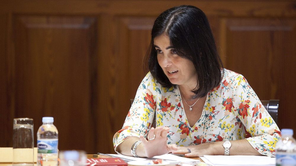 La presidenta del Parlamento de Canarias, Carolina Darias.