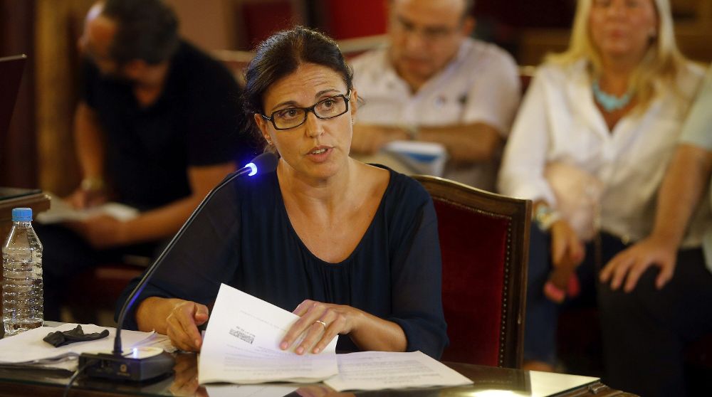 La que fuera coordinaora de la agencia valenciana de turismo, Ana María Grau Ábalos, durante su declaración como imputada.