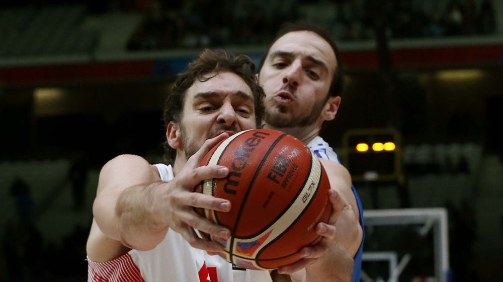 El ala-pívot de la selección española de baloncesto Pau Gasol.