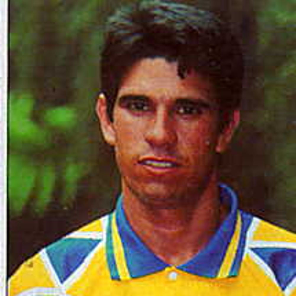 Un joven Valerón con la camiseta de la UD Las Palmas.