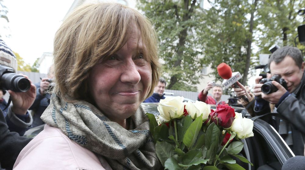 La escritora y periodista bielorrusa Svetlana Alexievich.