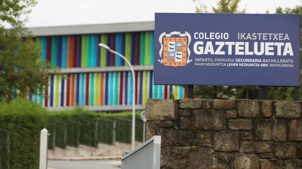 Vista del Colegio Gaztelueta en Leioa, Bizkaia, donde el Papa Francisco ha pedido que se cierre la investigación contra un profesor por un presunto abuso sexual a un alumno de 12 años, cometido hace ocho años. 