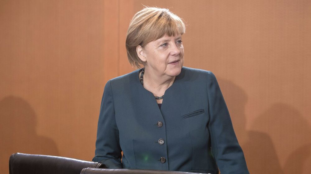 La canciller alemana, Angela Merkel, a su llegada a una reunión del Consejo de Ministros en Berlín (Alemania) hoy, 21 de octubre de 2015.