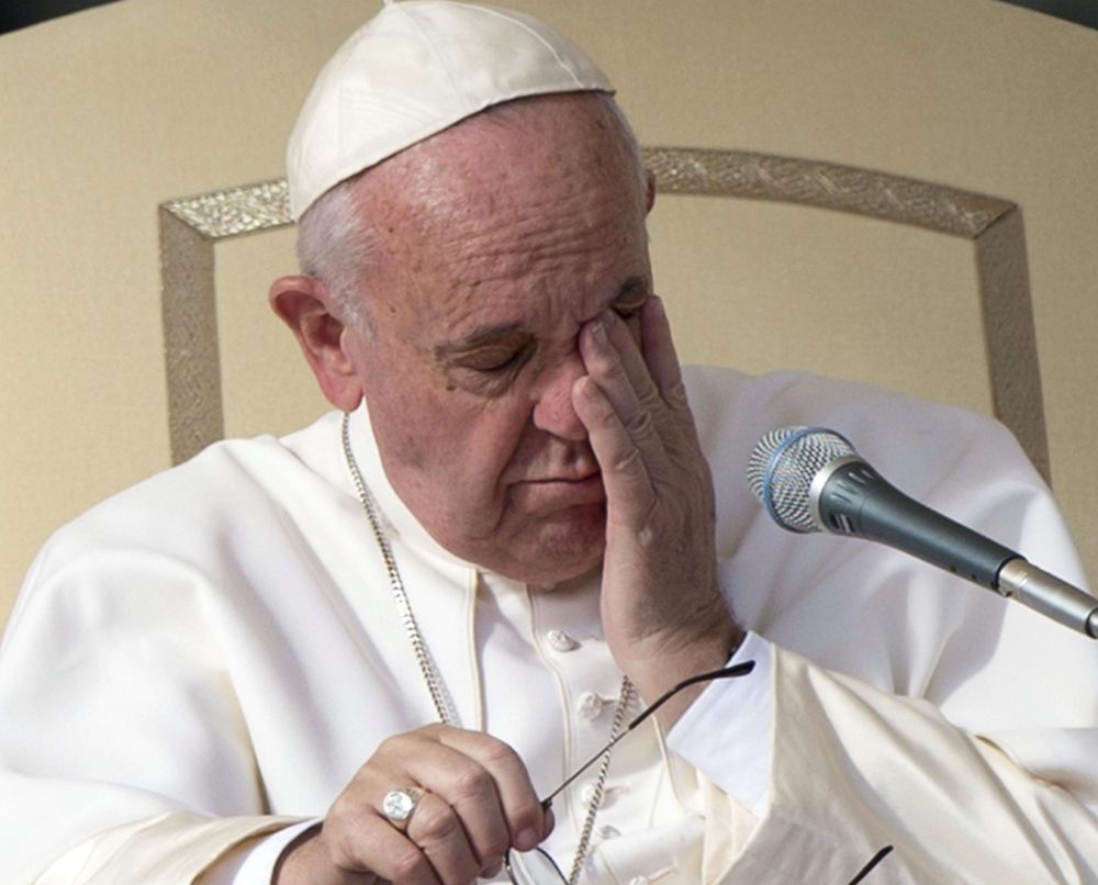 El papa Francisco presidiendio la audiencia general de los miércoles en el Vaticano.