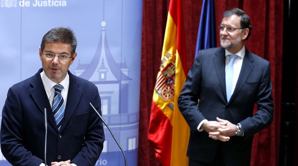 Rafael Catalá con Mariano Rajoy.