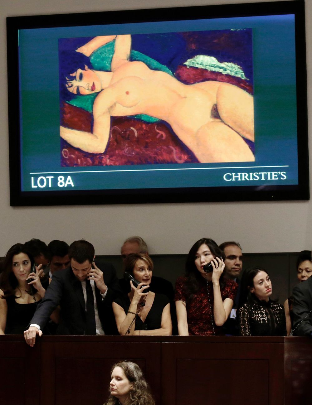 Imagen de la pintura "Reclining Nude" (Desnudo acostado) de Modigliani. 