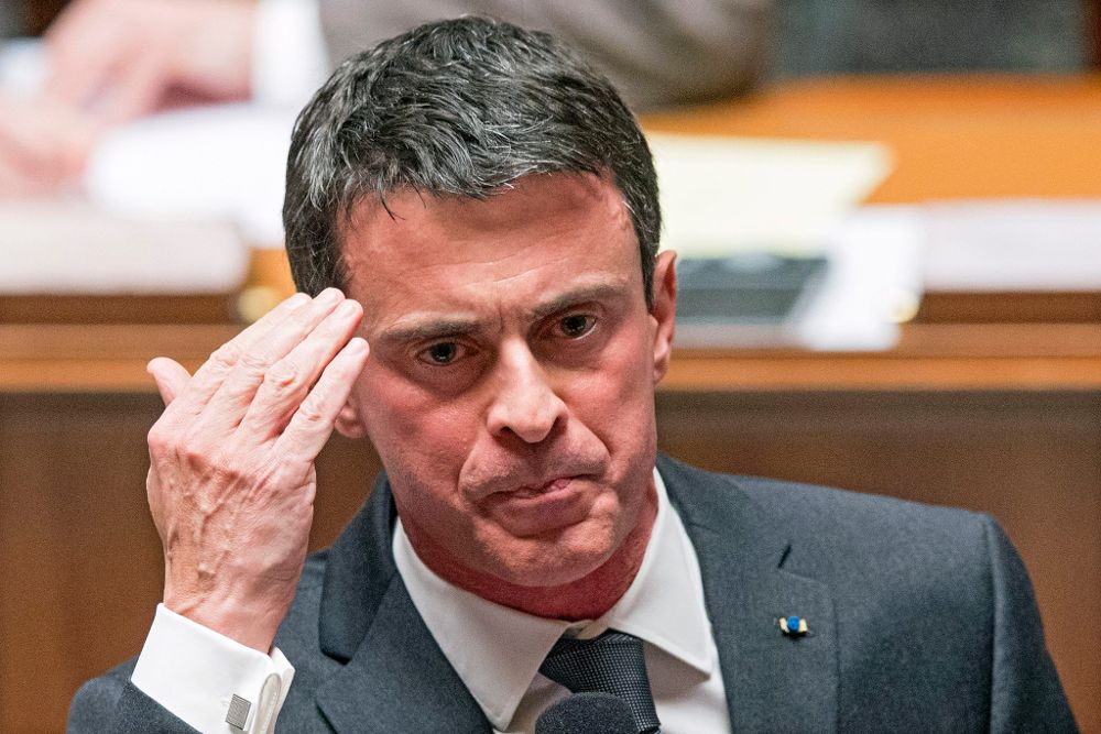 El primer ministro de Francia, Manuel Valls, mientras responde a una pregunta en el Parlamento galo el pasado martes.