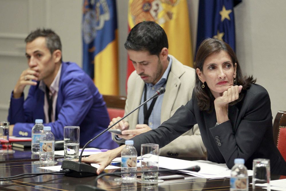 La consejera de Turismo, Cultura y Deportes, María Teresa Lorenzo, comparece en comisión parlamentaria para hablar, entre otros asuntos, de proyectos en 2015 de mejora de infraestructuras turísticas y de la Ley de Mecenazgo.
