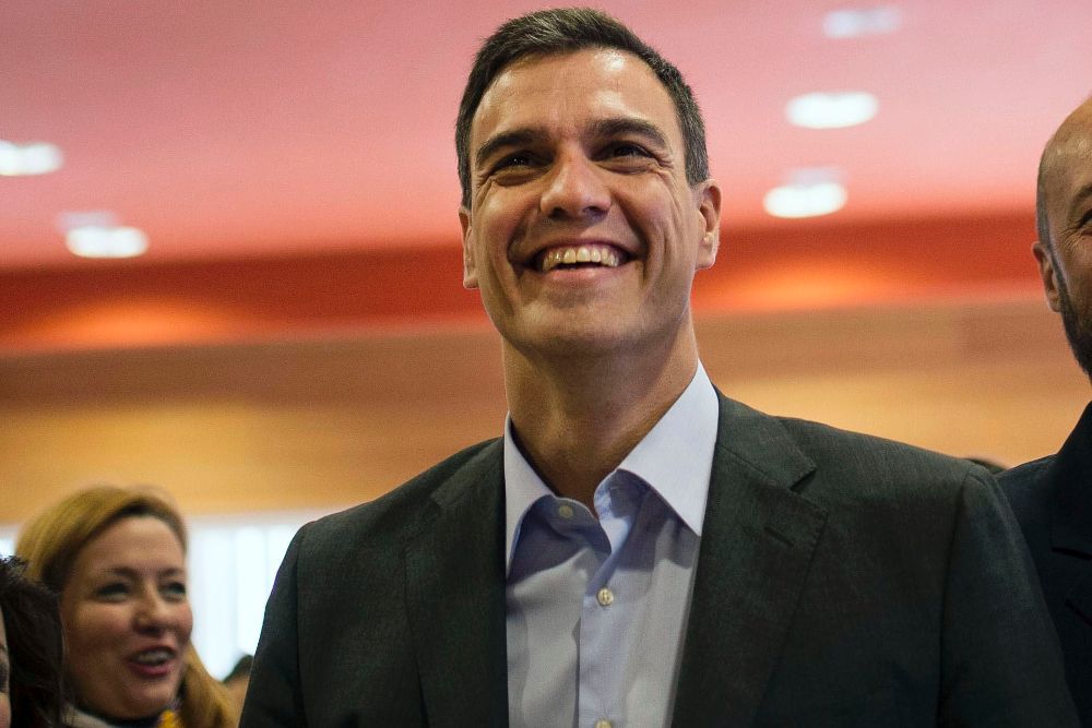 El candidato del PSOE a la Presidencia del Gobierno, Pedro Sánchez.