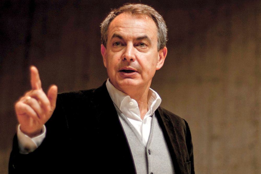 El expresidente socialista del Gobierno José Luis Rodríguez Zapatero.