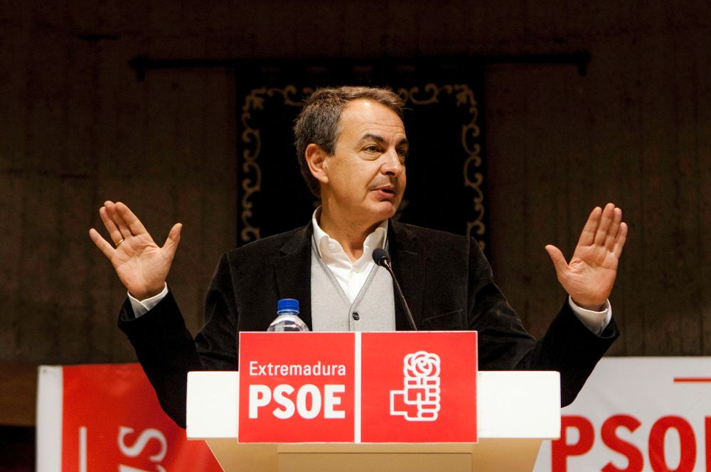 El expresidente socialista del Gobierno José Luis Rodríguez Zapatero.