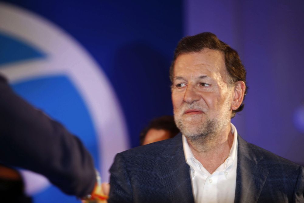 El presidente del Gobierno y candidato a la reelección por el PP, Mariano Rajoy.
