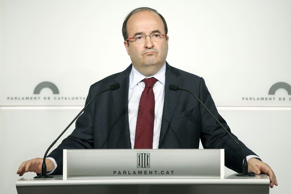 El presidente del grupo parlamentario del PSC, Miquel Iceta.
