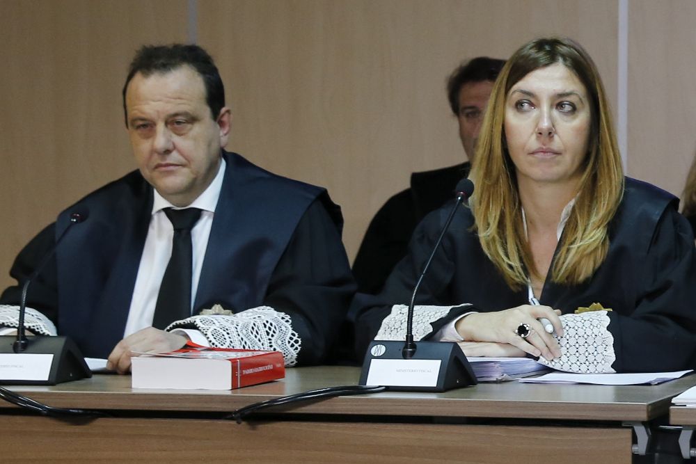 Los fiscales Anticorrupción Pedro Horrach y Ana Lamas al inicio esta mañana del juicio por el denominado Caso Nóos.