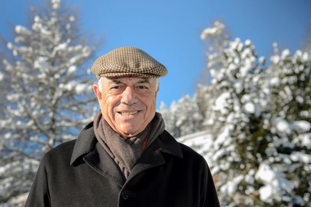 El presidente de BBVA, Francisco González, en una entrevista concedida a Efe durante el Foro Económico Mundial de Davos.