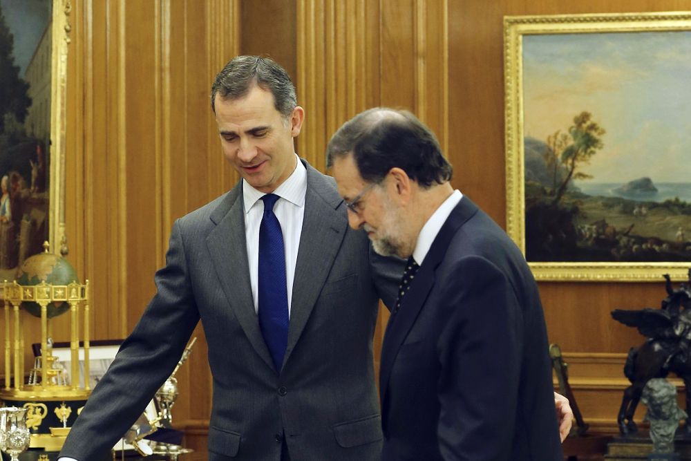 El Rey Felipe VI recibe hoy al presidente del Gobierno en funciones y líder del PP, Mariano Rajoy.
