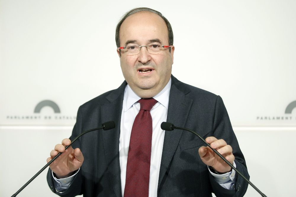 El presidente del grupo parlamentario del PSC, Miquel Iceta.