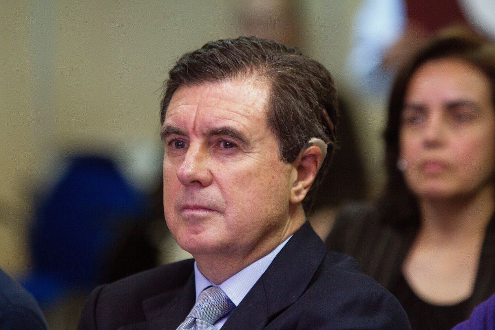 El expresidente de Baleares Jaume Matas Palou en el banquillo de los acusados en el juicio por el caso Nóos.