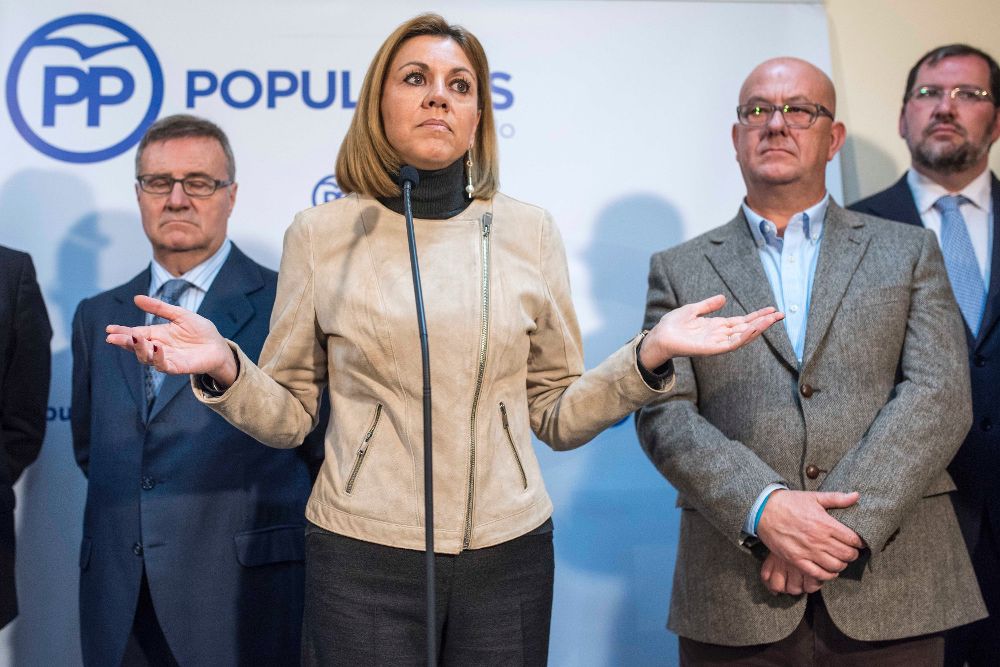 La presidenta del PP de Castilla-La Mancha y secretaria general a nivel nacional, María Dolores de Cospedal.