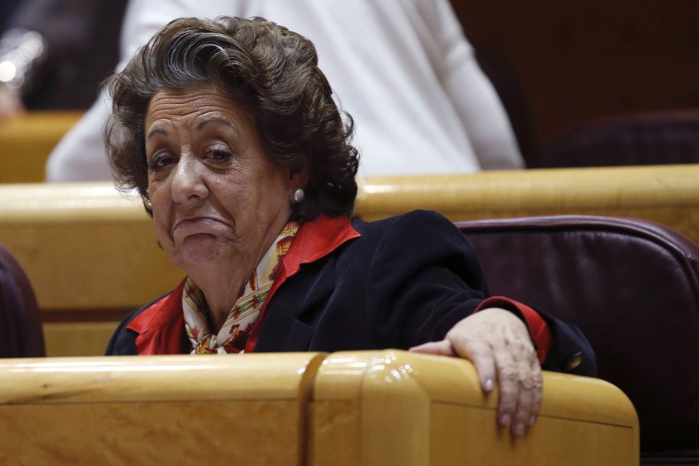 Rita Barbera toma posesión de su escaño en el Senado.