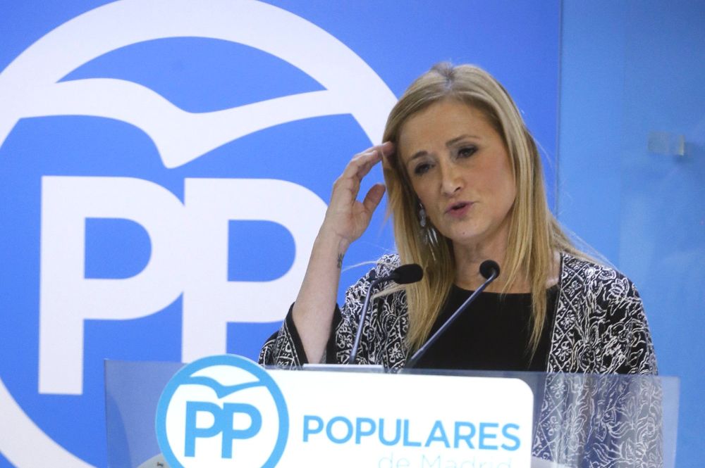 La presidenta de la Comunidad y de la gestora del PP de Madrid, Cristina Cifuentes.