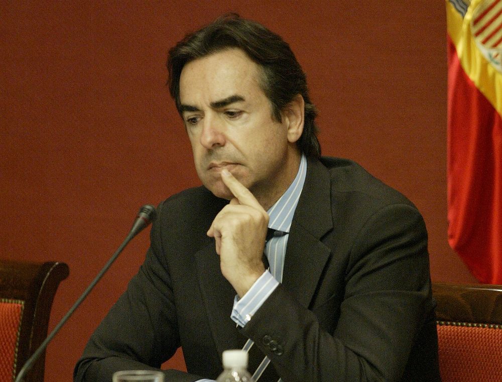 Luis Soria en su etapa de consejero de Industria del Gobierno canario.