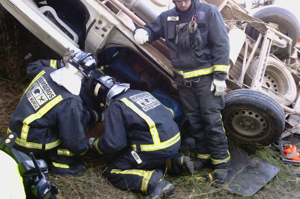 Imagen facilitada por Protección Civil del accidente.